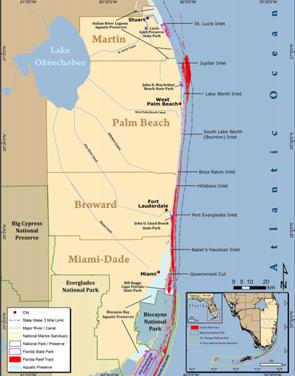 coral reef map